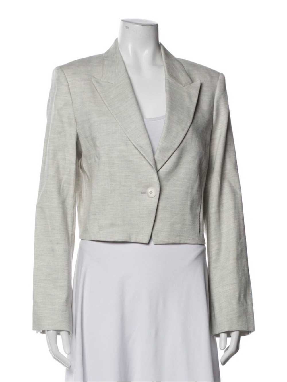 TWP Women's Linen Cropped Blazer